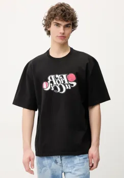 Fiorucci tricou din bumbac Curly Lollipop Logo Boxy T-Shirt barbati, culoarea negru, cu imprimeu, U02SPTSH103CJ01BK02 imagine