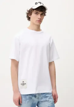 Fiorucci tricou din bumbac Label Regular Fit T-Shirt barbati, culoarea alb, cu imprimeu, U02SPTSH323CJ01WH01 imagine