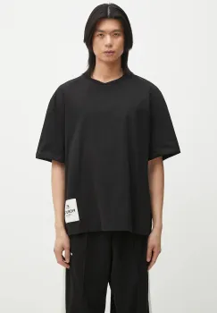 Fiorucci tricou din bumbac Logo Label Boxy Fit culoarea negru, cu imprimeu, U02SPTSH103CJ01BK01 imagine