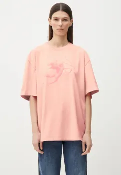 Fiorucci tricou din bumbac Print Boxy Fit femei, culoarea roz, U02SPTSH103CJ01PN02 imagine