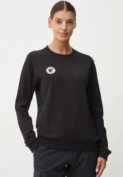 Fjallraven bluza trening 1960 Logo Badge culoarea negru, neted, F87230.550 imagine