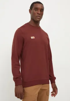 Fjallraven bluza trening Vardag culoarea bordo, neted, F87070.352 imagine