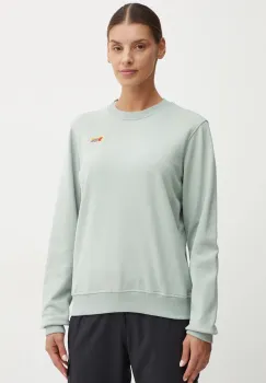 Fjallraven bluza trening Vardag culoarea turcoaz, neted, F87075.674 imagine