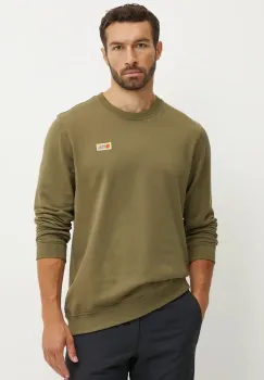Fjallraven bluza trening Vardag culoarea verde, neted, F87070 imagine
