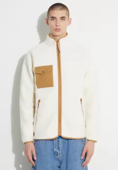 Fjallraven bluza Vardag Pile barbati, culoarea bej, modelator imagine