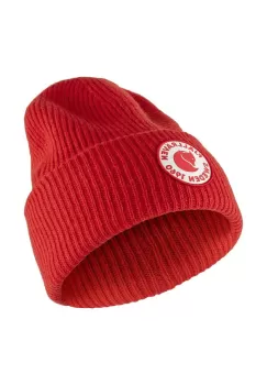 Fjallraven caciula de lana 1963 Logo culoarea rosu, de lana, din tricot gros imagine