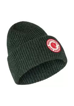 Fjallraven caciula de lana 1967 Logo culoarea verde, de lana, din tricot gros imagine