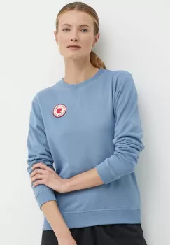 Fjallraven hanorac de bumbac 1960 Logo Badge Sweater femei, cu imprimeu, F87230 imagine