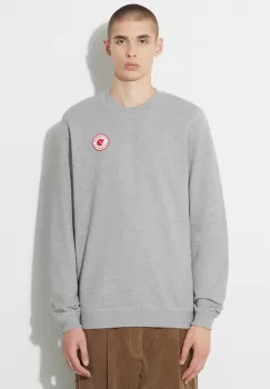 Fjallraven hanorac de bumbac 1960 Logo barbati, culoarea gri, melanj imagine