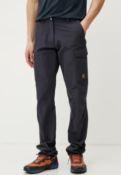 Fjallraven pantaloni de exterior Travellers culoarea albastru marin, F84754 imagine