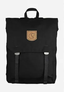 Fjallraven rucsac Foldsack No. 1 culoarea negru, mare, neted, F24210.550 imagine