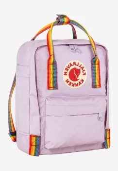 Fjallraven rucsac Kanken Rainbow Mini culoarea violet, mic, cu imprimeu F23621.457.907-907 imagine