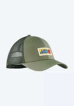 Fjallraven sapca Vardag culoarea verde, cu imprimeu F78139-555 imagine