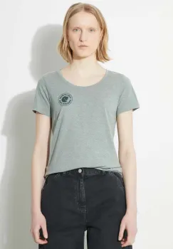 Fjallraven tricou 1960 Logo T-shirt W femei, culoarea verde, F83513.614.999 imagine