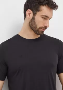 Fjallraven tricou de lana Abisko Wool culoarea negru, neted, F87193 imagine