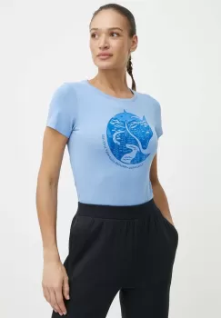 Fjallraven tricou din bumbac Arctic Fox T-shirt femei, F89849 imagine