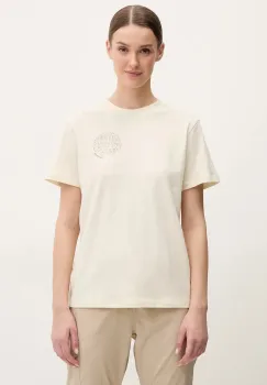Fjallraven tricou Hemp Blend Out Here culoarea bej, F14600215 imagine