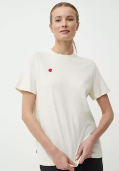 Fjallraven tricou Hemp Blend T-shirt femei, culoarea bej, F14600163 imagine