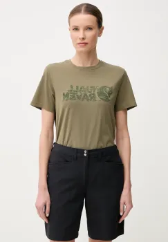 Fjallraven tricou sport Lush culoarea verde, F14600165 imagine