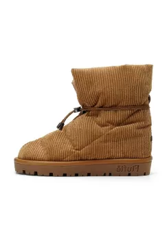 Flufie cizme de iarna Cord culoarea maro imagine