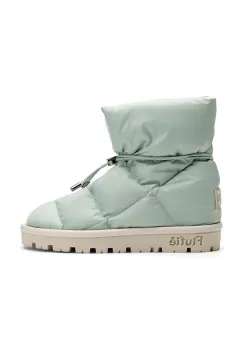Flufie cizme de iarna Macaron culoarea verde imagine