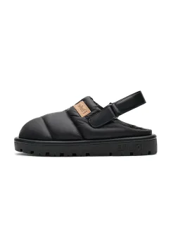 Flufie papuci de casa Jet Black culoarea negru, CLG5002 imagine