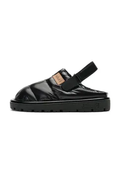 Flufie papuci de casa Jet Black culoarea negru, CLG5003 imagine