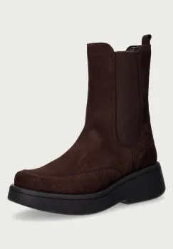 Fly London botine cu platforma pentru femei din piele intoarsa MORF533FLY imagine