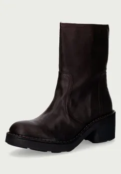 Fly London botine cu toc pentru femei din piele NORE191FLY imagine