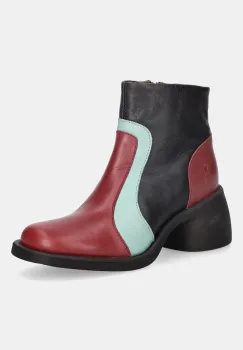 Fly London cizme de piele HEWI304FLY culoarea maro, cu toc drept, P145304003 imagine