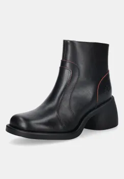 Fly London cizme de piele HEWI304FLY culoarea negru, cu toc drept, P145304001 imagine