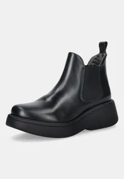 Fly London ghete chelsea de piele MULK159FLY culoarea negru, cu platforma, P145159010 imagine