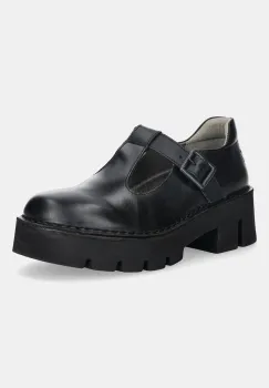 Fly London pantofi de piele BAIZ162FLY culoarea negru, cu platforma, P211162000 imagine