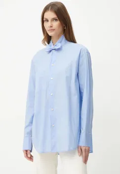 Forte Forte camasa din bumbac femei, cu un decolteu legat, relaxed, 13306_my shirt imagine