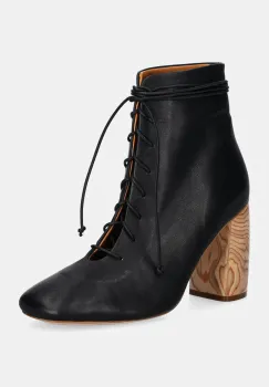 Forte Forte cizme de piele femei, culoarea negru, cu toc drept, 13001 F46A 8021 imagine