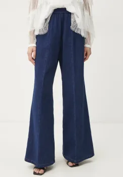 Forte Forte pantaloni femei, culoarea albastru marin, 13547.my pants imagine