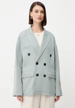 Forte Forte sacou culoarea verde, cu doua randuri de nasturi, 14033bis.my.jacket imagine