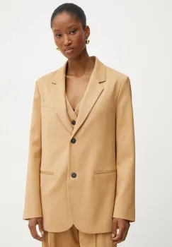 Forte Forte sacou din lana culoarea maro, un singur rand de nasturi, neted, 13219_my jacket imagine