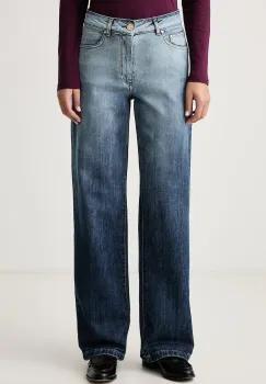 Fracomina  blugi wide leg pentru femei imagine