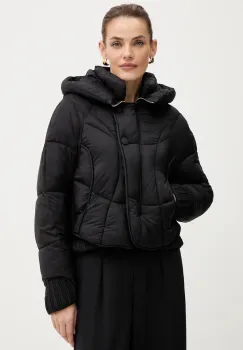 Fracomina geaca culoarea negru, de iarna, oversize, FJ25WC3002O42301 imagine