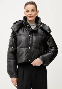 Fracomina geaca culoarea negru, de iarna, oversize, FS25WC3002P41101 imagine