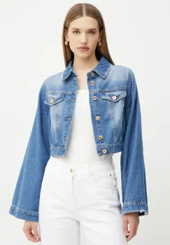 Fracomina geaca din denim de tranzitie, FS25SJ4001D40093 imagine