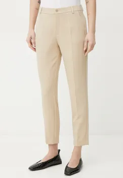 Fracomina pantaloni culoarea bej, mulata, medium waist, FR25SV4002W42901 imagine