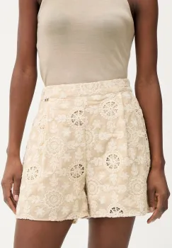 Fracomina Pantaloni scurti eleganti pentru femei, din bumbac imagine