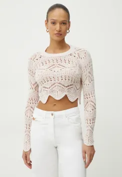 Fracomina pulover femei, culoarea bej, light, FJ25ST7010K457R6 imagine