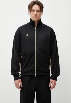 Fred Perry hanorac cu fermoar barbatesc cu bumbac imagine
