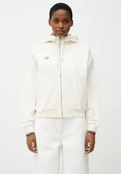 Fred Perry hanorac cu fermoar pentru femei, din bumbac imagine