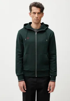 Fred Perry hanorac cu fermoar si gluga barbatesc din bumbac imagine