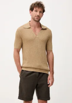 Frescobol Carioca tricou polo din in culoarea verde, uni, 2420.843 imagine