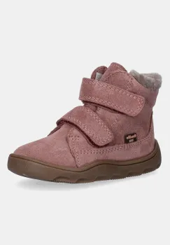 Froddo cizme de iarna pentru copii din piele intoarsa ZERU TEX FURRY BAREFOOT culoarea roz, G2110151 imagine